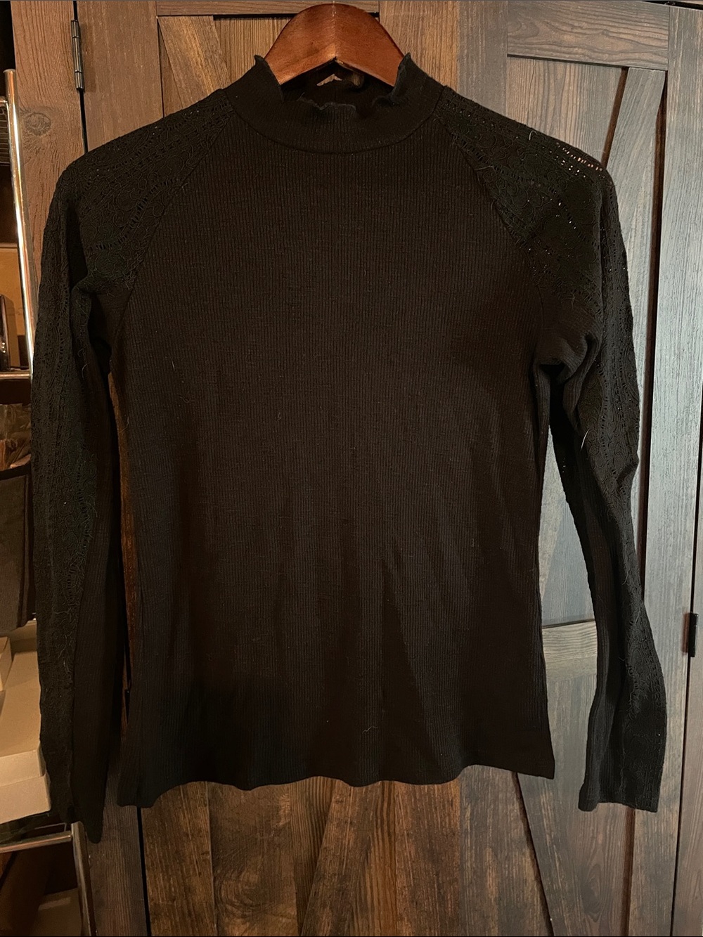 Maurices Black Long Sleeve Knit Top
